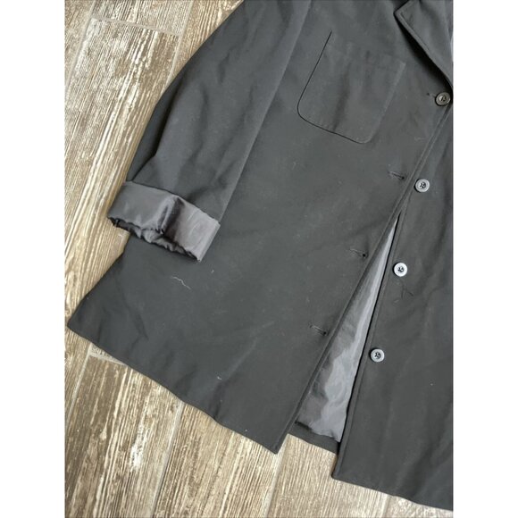 2/$18‎ SALE! Liz Claiborne Jacket Womens XL Black Outerwear Lightweight Button - Picture 4 of 9